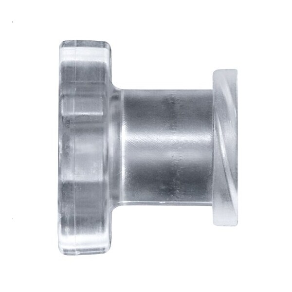 Cole Parmer Luer to Plug Fitting, Straight Adapter, Polypropylene, Cleanroom, Female Luer with Tether; 10PK LF-PTPP-QC - main